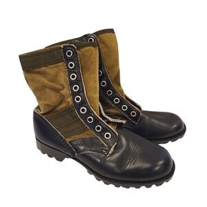 VIETNAM WAR ORIGINAL US ARMY JUNGLE BOOTS-SIZE 5 R‎ Primo Condition